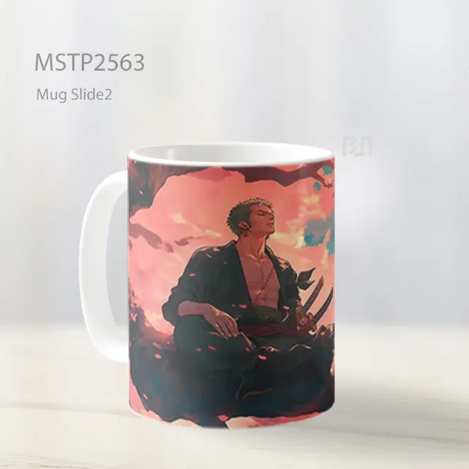 Roronoa Zoro Meditasi Di Bawah Sakura Mug MSTP2563 - All-side / Desain