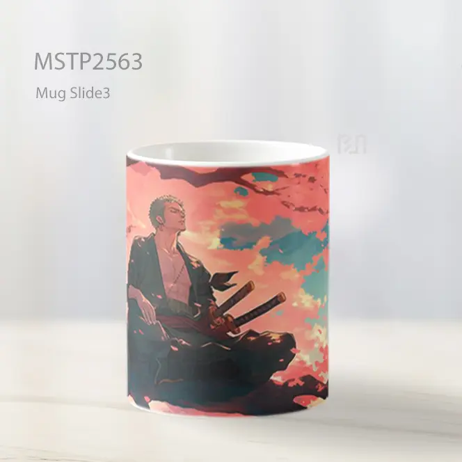 Roronoa Zoro Meditasi Di Bawah Sakura Mug MSTP2563 - All-side / Desain