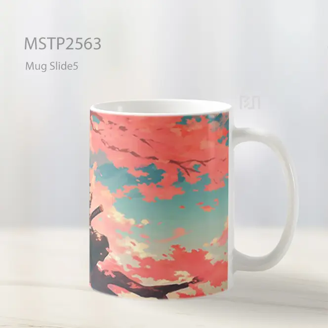 Roronoa Zoro Meditasi Di Bawah Sakura Mug MSTP2563 - All-side / Desain