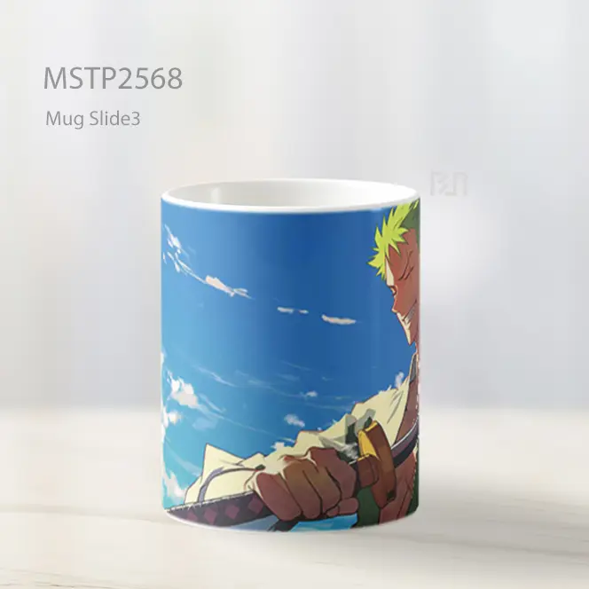 Roronoa Zoro Pedang One Piece Mug MSTP2568 - All-side / Desain