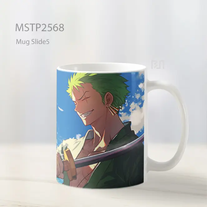 Roronoa Zoro Pedang One Piece Mug MSTP2568 - All-side / Desain
