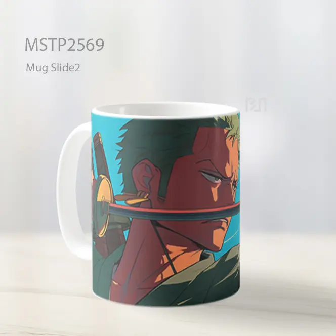 Roronoa Zoro Pedang Mug MSTP2569 - All-side / Desain