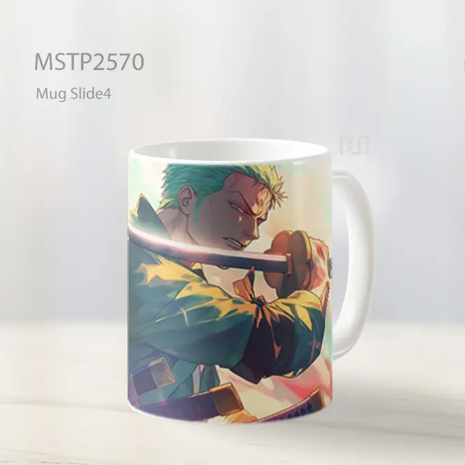 Roronoa Zoro Pose Tiga Pedang Mug MSTP2570