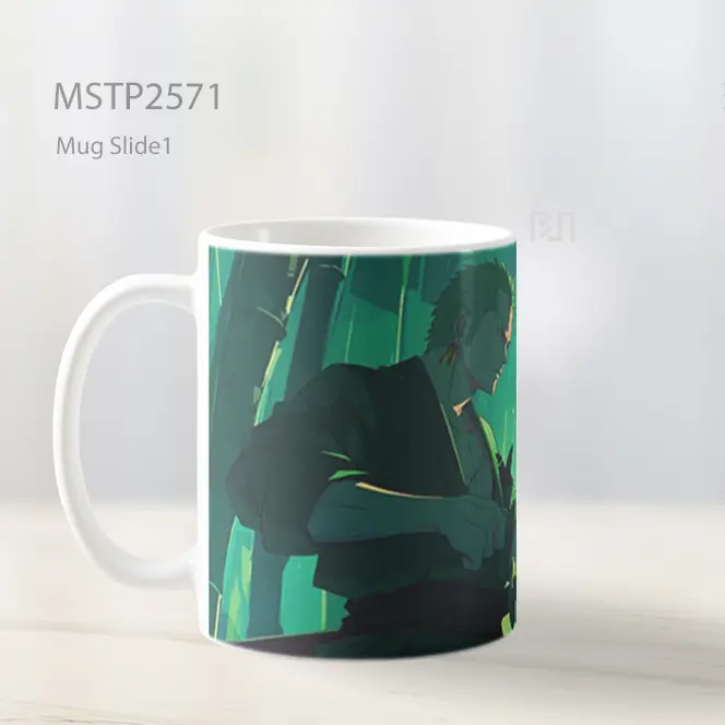 Roronoa Zoro Samurai Hutan Bambu Mug MSTP2571 - All-side / Desain