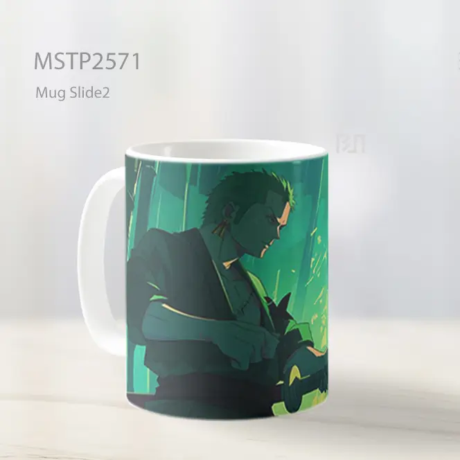 Roronoa Zoro Samurai Hutan Bambu Mug MSTP2571 - All-side / Desain