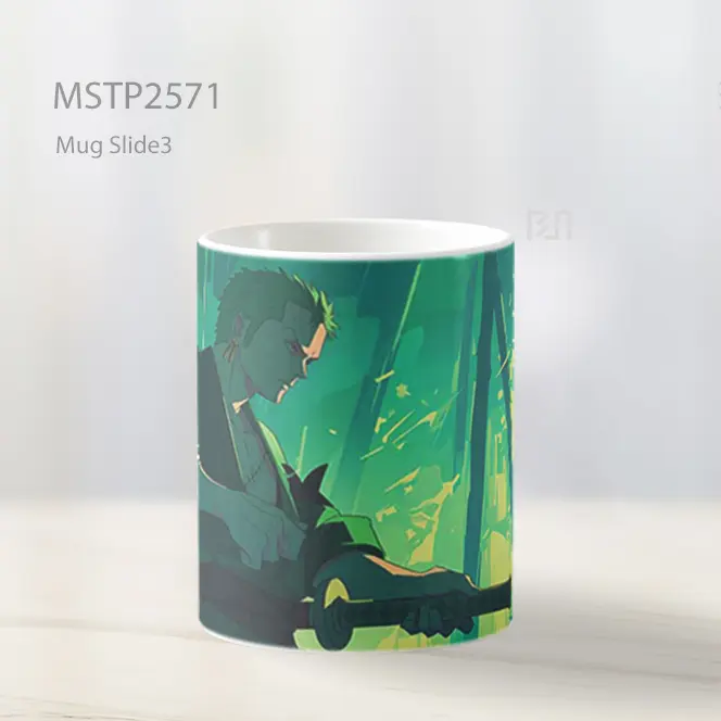 Roronoa Zoro Samurai Hutan Bambu Mug MSTP2571 - All-side / Desain