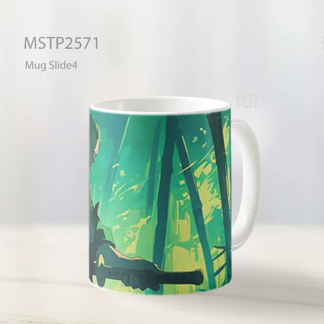 Roronoa Zoro Samurai Hutan Bambu Mug MSTP2571