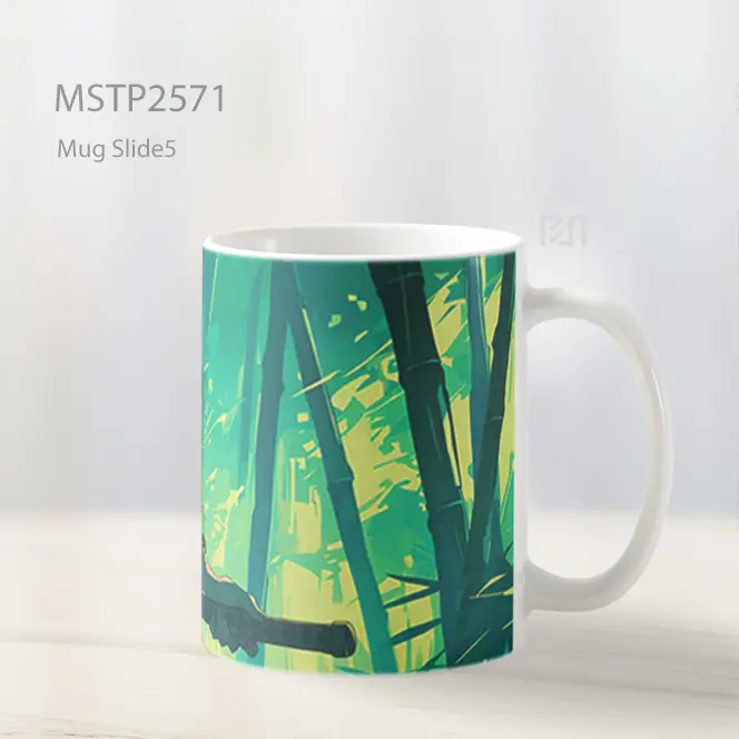 Roronoa Zoro Samurai Hutan Bambu Mug MSTP2571 - All-side / Desain
