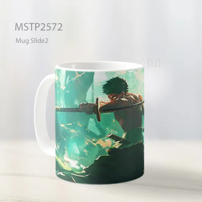 Roronoa Zoro Santoryu Mug MSTP2572 - All-side / Desain
