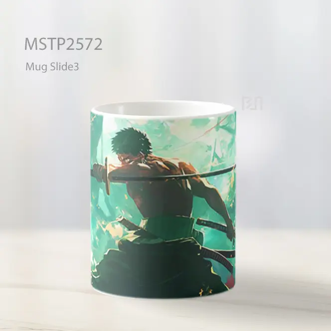 Roronoa Zoro Santoryu Mug MSTP2572 - All-side / Desain