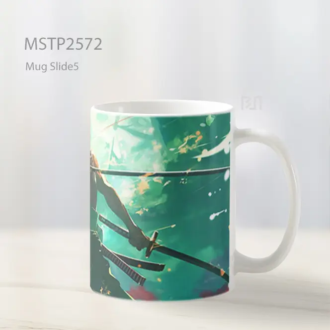 Roronoa Zoro Santoryu Mug MSTP2572 - All-side / Desain