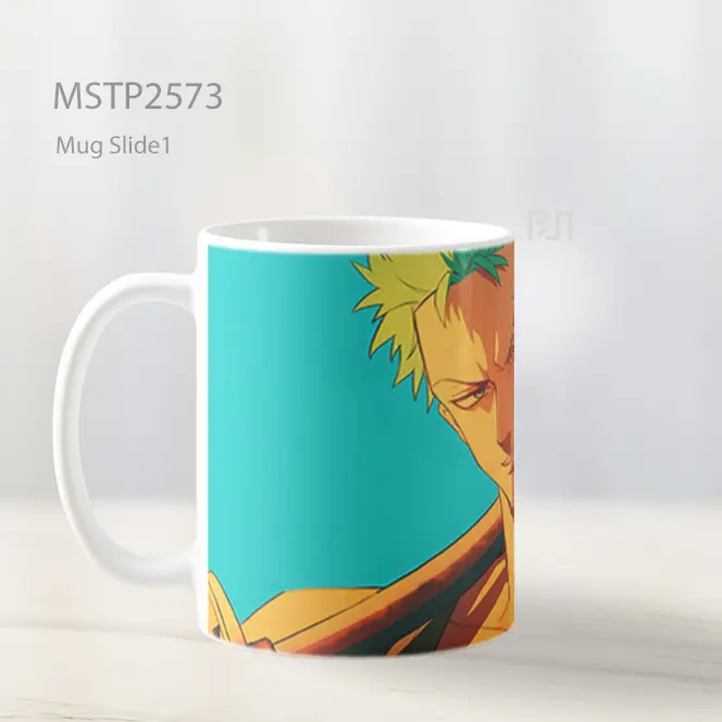 Roronoa Zoro Senyum Anime Mug MSTP2573 - All-side / Desain