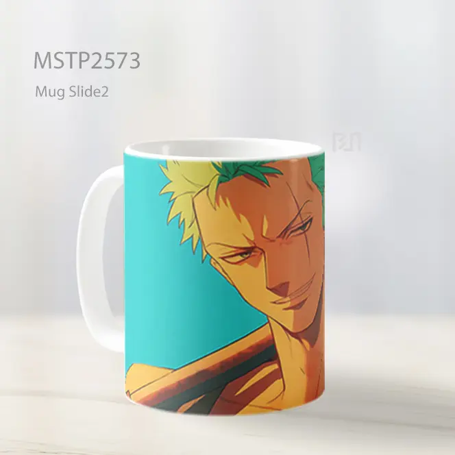Roronoa Zoro Senyum Anime Mug MSTP2573 - All-side / Desain
