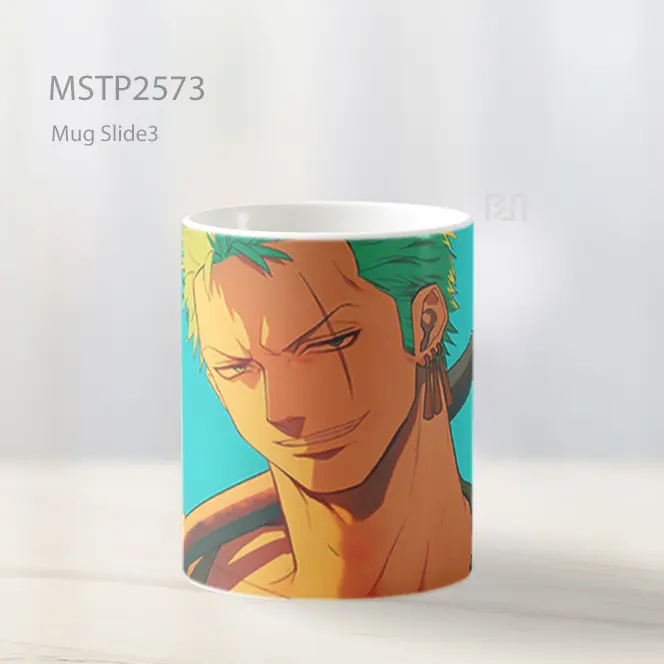 Roronoa Zoro Senyum Anime Mug MSTP2573 - All-side / Desain