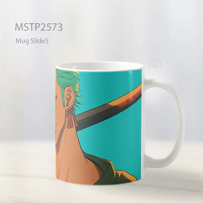 Roronoa Zoro Senyum Anime Mug MSTP2573 - All-side / Desain