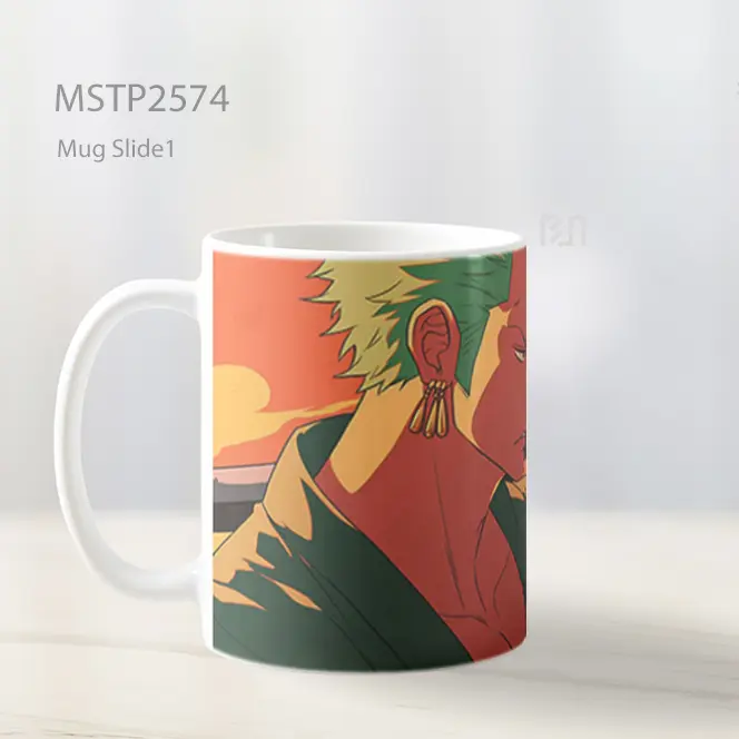 Roronoa Zoro Sunset Standoff Mug MSTP2574 - All-side / Desain