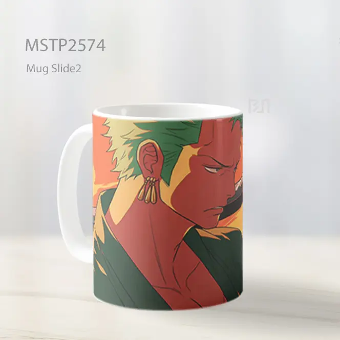 Roronoa Zoro Sunset Standoff Mug MSTP2574 - All-side / Desain