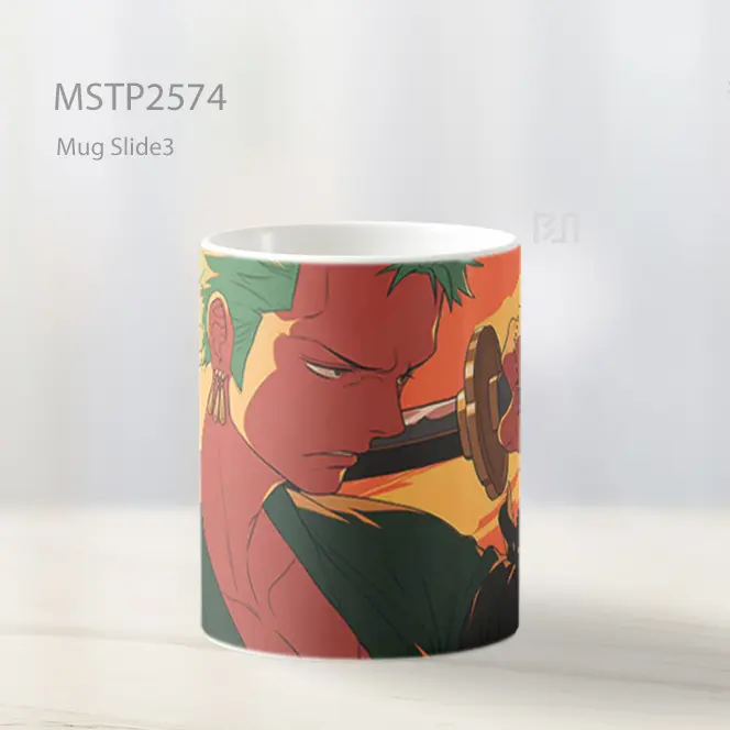 Roronoa Zoro Sunset Standoff Mug MSTP2574 - All-side / Desain