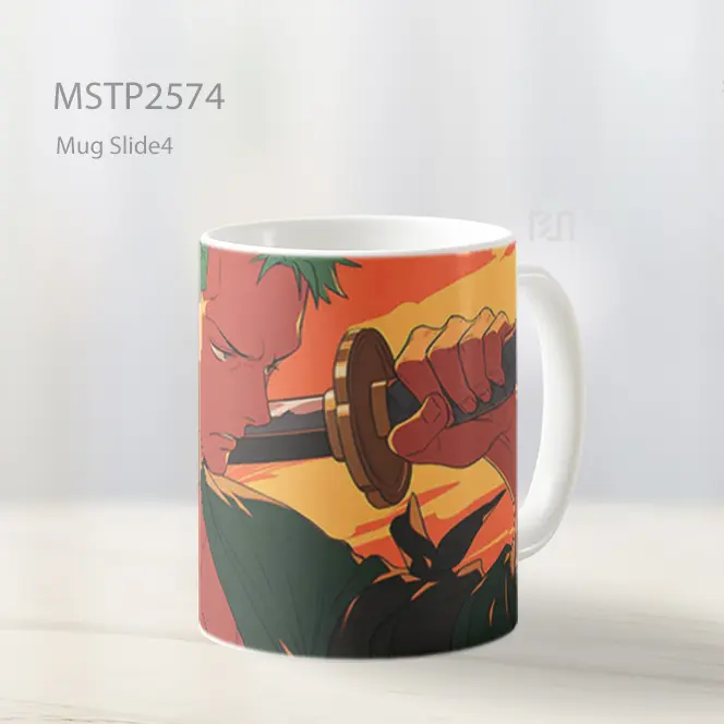Roronoa Zoro Sunset Standoff Mug MSTP2574