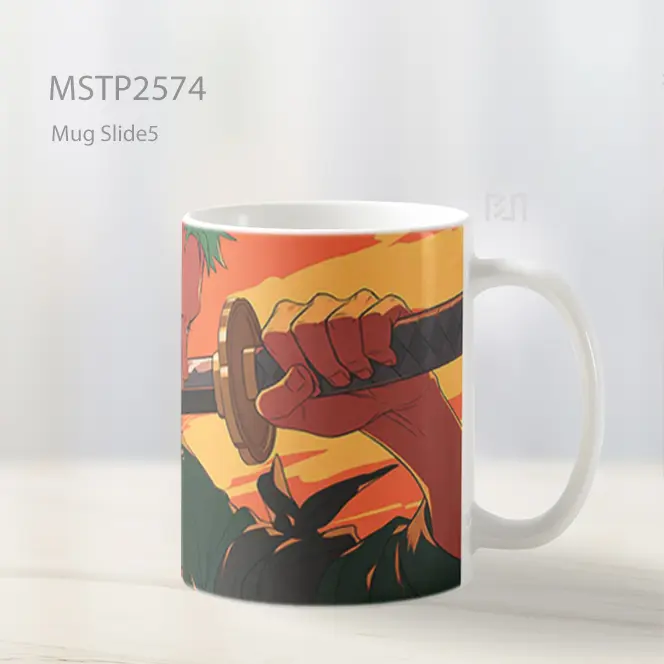 Roronoa Zoro Sunset Standoff Mug MSTP2574 - All-side / Desain