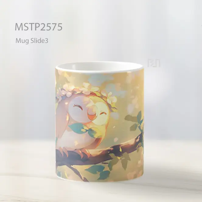 Rowlet Mahkota Bunga Musim Semi Mug MSTP2575 - All-side / Desain