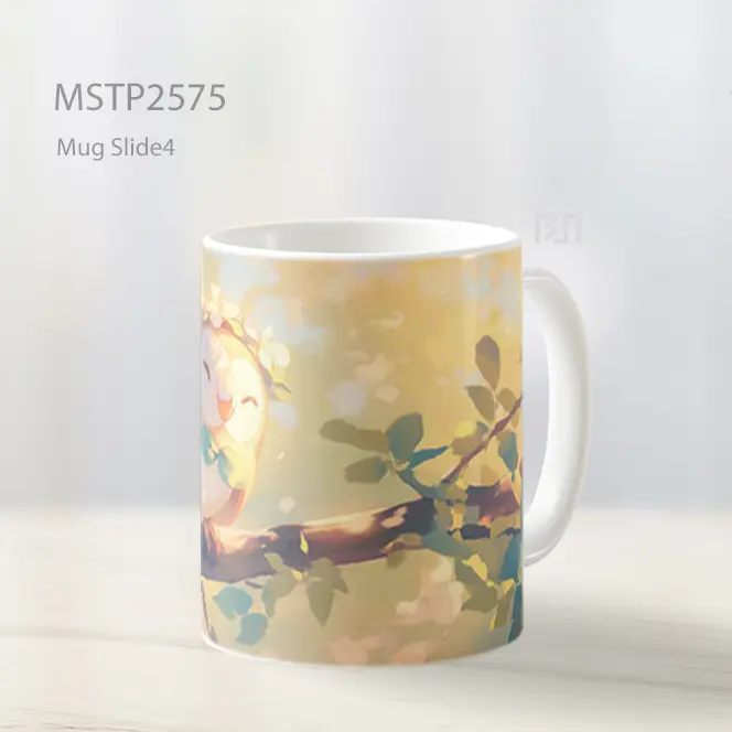 Rowlet Mahkota Bunga Musim Semi Mug MSTP2575