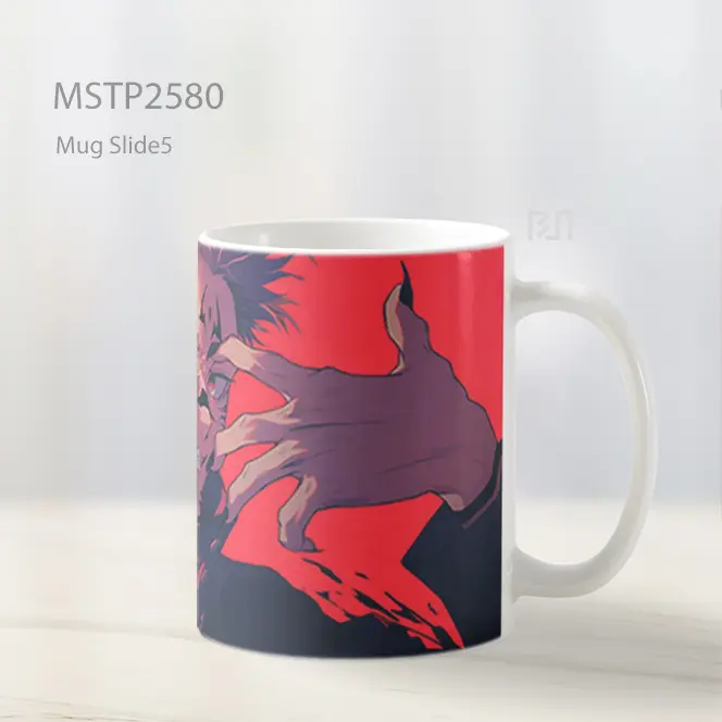 Ryomen Sukuna Jujutsu Kaisen Merah Mug MSTP2580 - All-side / Desain