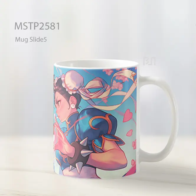 Ryu And Chun Li Street Fighter Valentines Mug MSTP2581 - All-side / Desain