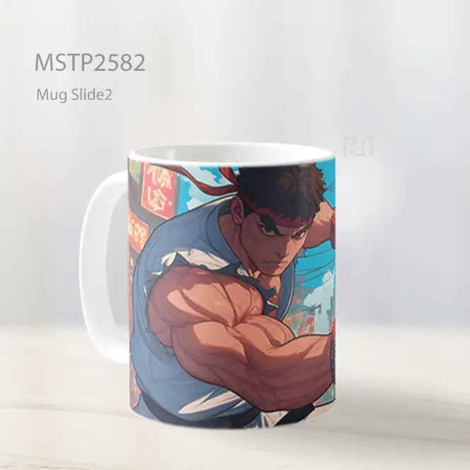 Ryu Mengisi Hadoken Mug MSTP2582 - All-side / Desain