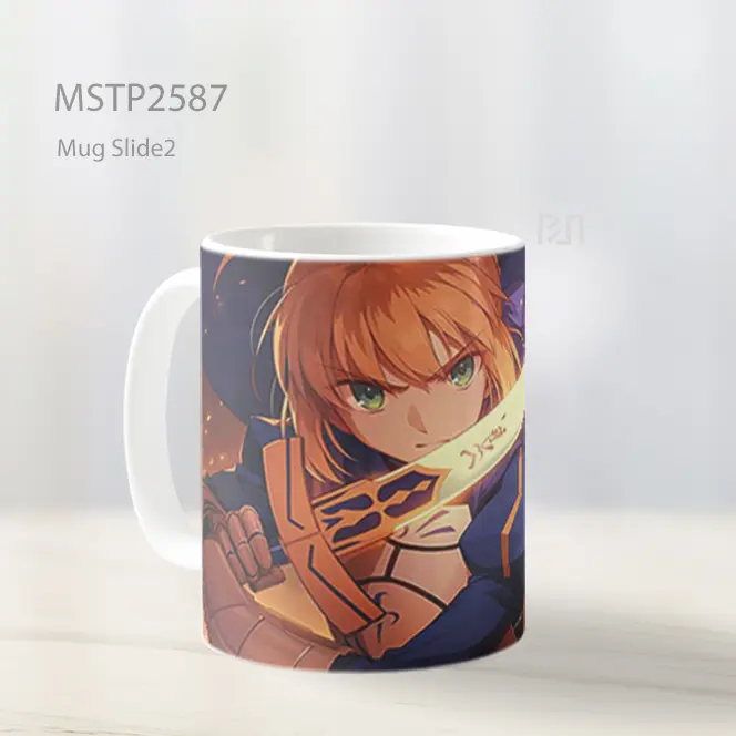 Saber Excalibur Fate Stay Night Mug MSTP2587 - All-side / Desain