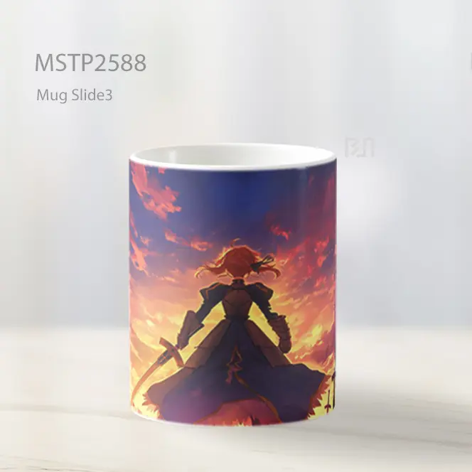 Saber Fate Series Matahari Terbenam Ladang Pedang Mug MSTP2588 - All-side / Desain