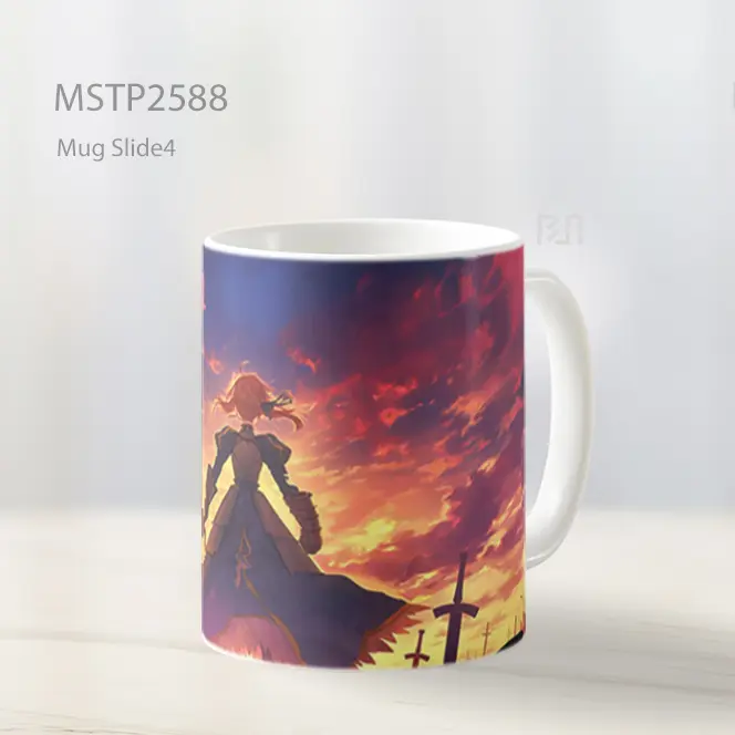 Saber Fate Series Matahari Terbenam Ladang Pedang Mug MSTP2588