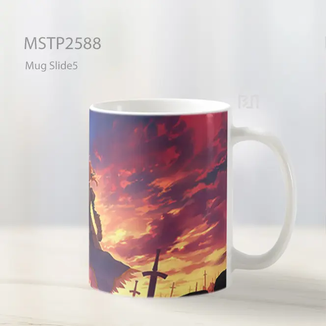 Saber Fate Series Matahari Terbenam Ladang Pedang Mug MSTP2588 - All-side / Desain