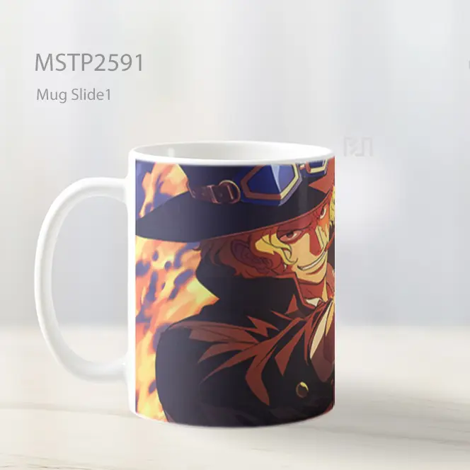 Sabo One Piece Api Senjata Menembak Senyum Mug MSTP2591 - All-side / Desain