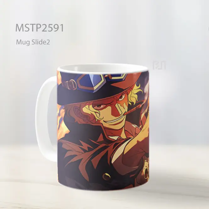 Sabo One Piece Api Senjata Menembak Senyum Mug MSTP2591 - All-side / Desain