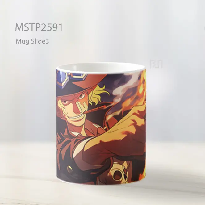 Sabo One Piece Api Senjata Menembak Senyum Mug MSTP2591 - All-side / Desain