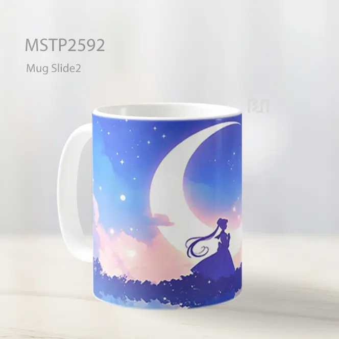 Sailor Moon Aesthetic Moon Silhouette Mug MSTP2592 - All-side / Desain