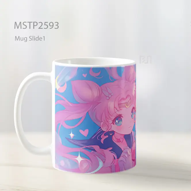 Sailor Moon And Luna Kawaii Pastel Mug MSTP2593 - All-side / Desain