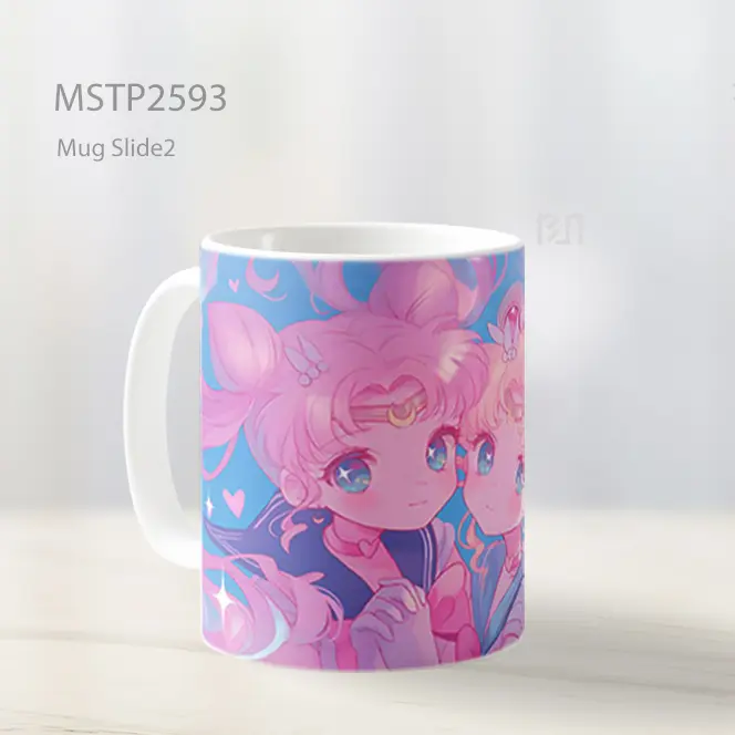Sailor Moon And Luna Kawaii Pastel Mug MSTP2593 - All-side / Desain