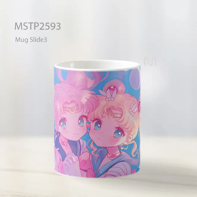 Sailor Moon And Luna Kawaii Pastel Mug MSTP2593 - All-side / Desain