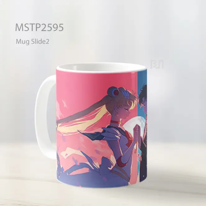 Sailor Moon And Tuxedo Mask Holding Hands Mug MSTP2595 - All-side / Desain