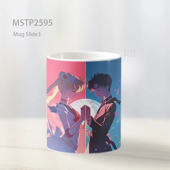Sailor Moon And Tuxedo Mask Holding Hands Mug MSTP2595 - All-side / Desain