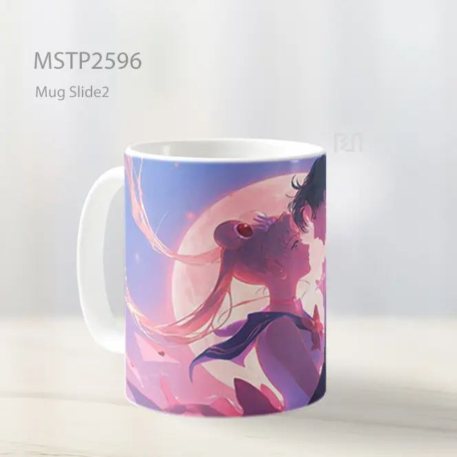 Sailor Moon And Tuxedo Mask Romantis Valentines Mug MSTP2596 - All-side / Desain