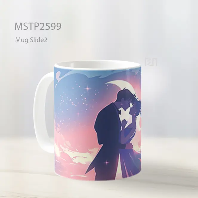Sailor Moon And Tuxedo Mask Valentines Mug MSTP2599 - All-side / Desain
