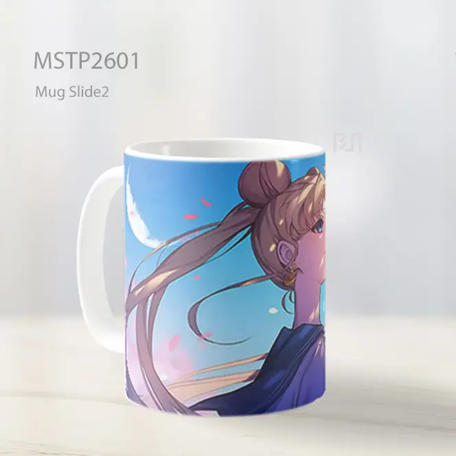 Sailor Moon Cherry Blossoms Moonlight Mug MSTP2601 - All-side / Desain