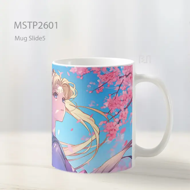 Sailor Moon Cherry Blossoms Moonlight Mug MSTP2601 - All-side / Desain
