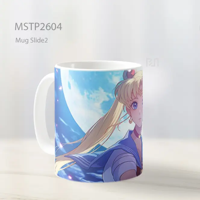 Sailor Moon Estetika Latar Bulan Purnama Mug MSTP2604 - All-side / Desain