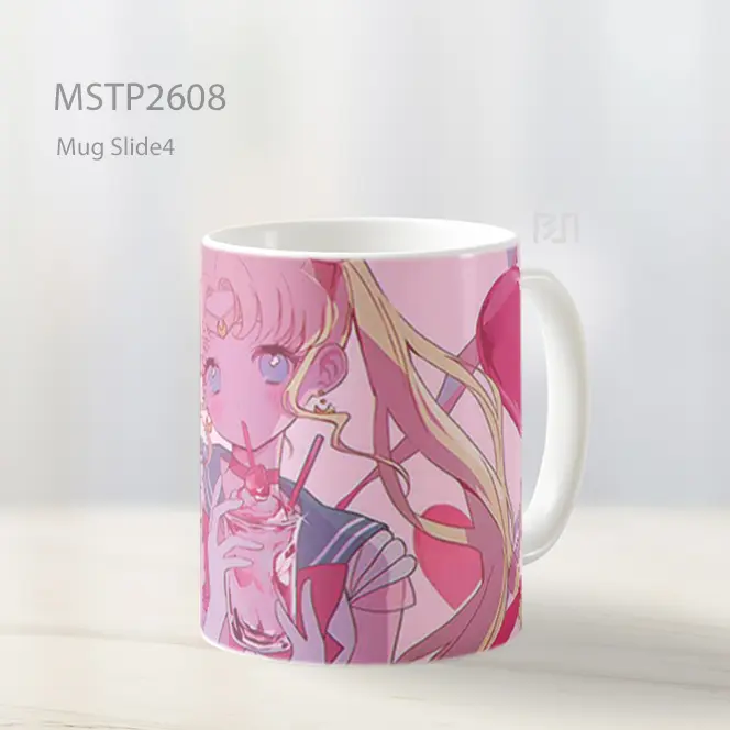 Sailor Moon Milkshake Merah Muda Mug MSTP2608
