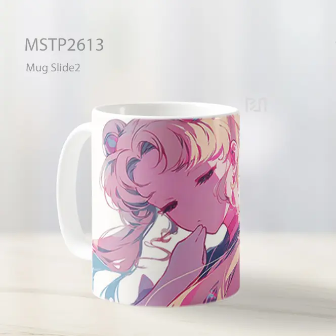 Sailor Moon Potret Estetika Pink Mug MSTP2613 - All-side / Desain