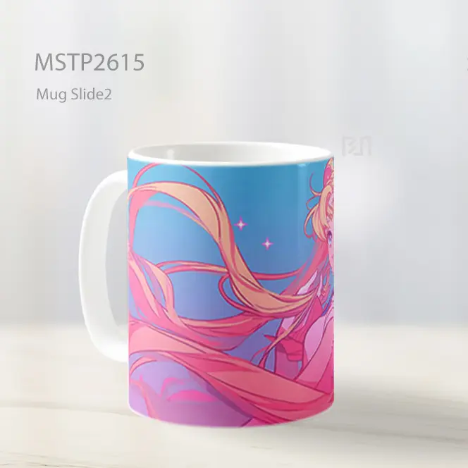 Sailor Moon Rambut Pink Estetika Mug MSTP2615 - All-side / Desain